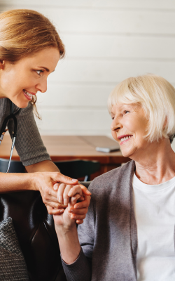 doctor checking the patient